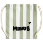 Sac � ficelles enfant rayures vert