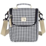 Sac isotherme biberons i love vichy noir