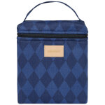 Sac isotherme pour biberon et d�jeuner hyde park denim blue diamonds