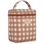 Sac isotherme pour biberon et d�jeuner vichy terracotta hyde park