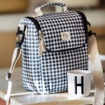 Sac isotherme biberons i love vichy noir (4, 3428 l)