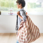 Sac � jouets 2 en 1 noomad original stripes pink