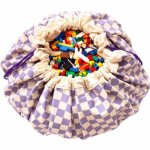 Sac  jouet 2 en 1 original print vichy purple