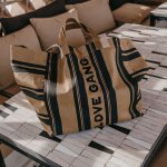 Sac kaba love gang xl rayures camel