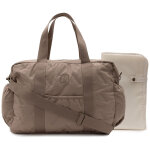 Sac � langer embossed lily milky coffee
