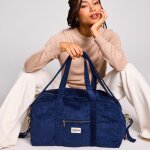 Sac � langer basile velours marine