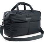 Sac � langer matelass� noir