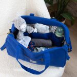 Sac � langer basile bleu �lectrique