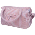 Sac � langer en gaze de coton ray� vieux rose