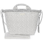 Sac � langer little bloom fleurs gris