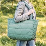 Sac � langer matelass� vert