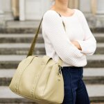 Sac � langer mommy club simili cuir vert