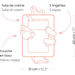 Sac � langer pour poupon pink peak