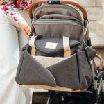 Sac � langer sydney gris chin� fonc�
