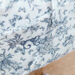 Sac � langer toile de jouy bleu