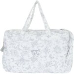 Sac  langer toile de jouy gris