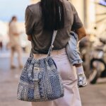 Sac � langer trendy kilim bleu