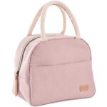 Sac repas isotherme rose poudr