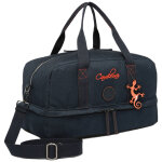 Sac de sport navy orange stitching