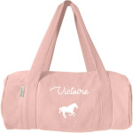 Sac de voyage enfant rose poudr� (personnalisable)