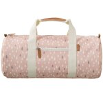 Sac week - end gouttes rose (46 x 21 cm)