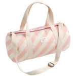 Sac week - end � rayures roses pop