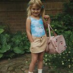 Sac weekend enfant ma grande cerise blush