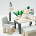 Salle � manger pour maison de poup�e en bois fsc
