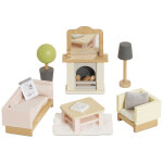 Salon pour maison de poup�e en bois fsc