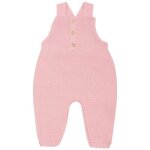 Salopette en maille rose poudre (1 - 3 mois)