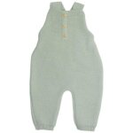 Salopette en maille vert olive (1 - 3 mois)