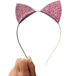 Serre t�te chat multicolore