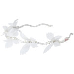 Serre - t�te tiara papillon blanc