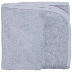 Serviette de toilette en �ponge gris (50 x 100 cm)