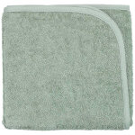 Serviette de toilette en �ponge vert (50 x 100 cm)