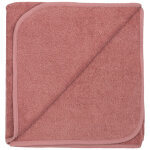 Serviette de toilette en �ponge rose (70 x 140 cm)