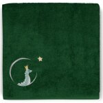Serviette de bain dino vert forêt personnalisable (70 x 140 cm) Serviette de bain dino vert forêt personnalisable (70 x 140 cm)