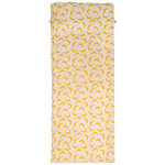 Serviette de plage bambou et gaze de coton ivoire et bananes (80x160 cm)