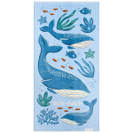 Serviette de plage ocean world blue (60 x 120 cm)