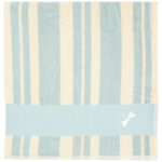Serviette de plage ray�e lagon personnalisable (70 x 140 cm)