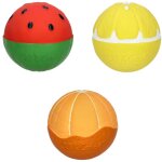 Set de 3 balles sensorielles, de dentition et jouet de bain fruit salad