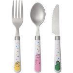Set de 3 couverts d'apprentissage barbapapa