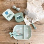 Set de 3 couverts easy - grip deer friends vert