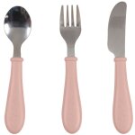 Set de 3 couverts inox barbe � papa