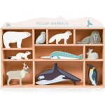 Set animaux en bois animaux polaires