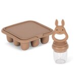 Set bac  glaons et sucette grignoteuse blush