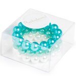 Set bracelets perles bleu