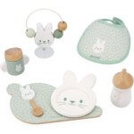 Set repas zen en bois pour poupon Set repas zen en bois pour poupon