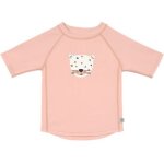 T - shirt anti - uv leopard pink (7 - 12 mois)