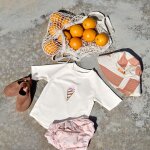 T - shirt anti - uv manches courtes ice cream sel marin (7 - 12 mois)